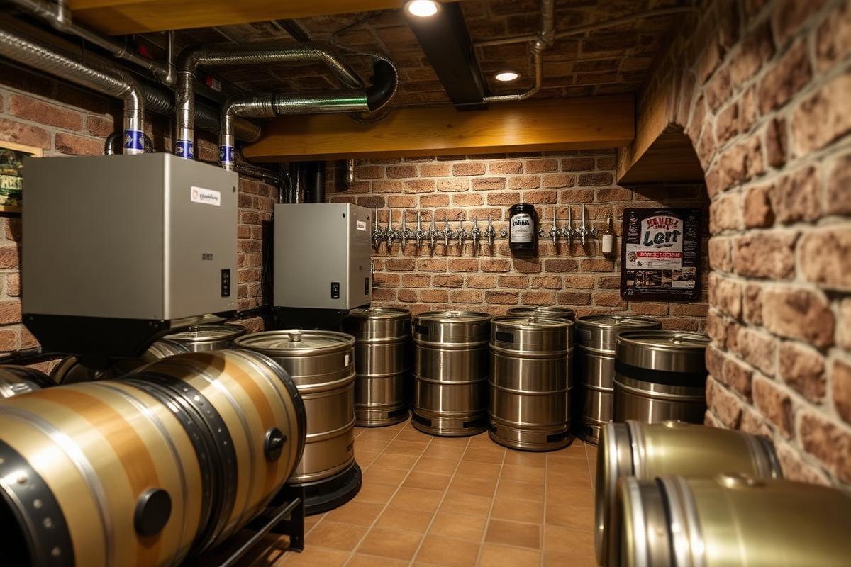 Cellar cooling system installed in a UK pub cellar