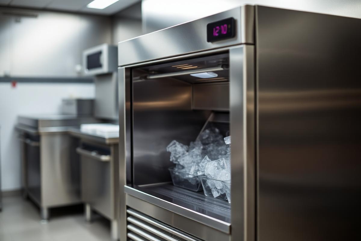 Commercial ice machine supplied and serviced by Universal Cooling